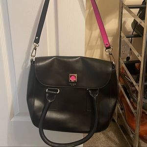 LARGE KATE SPADE BAG WITH HANDLES/CROSSBODY LONG STRAP